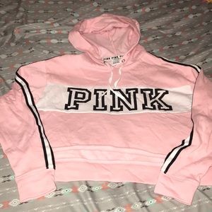 PINK cropped hoodie